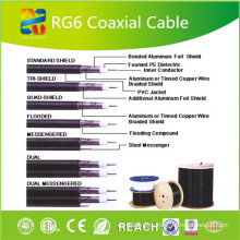 RG6 Rg59 Rg58 Rg213 Kx6 Коаксиальный кабель с RoHS